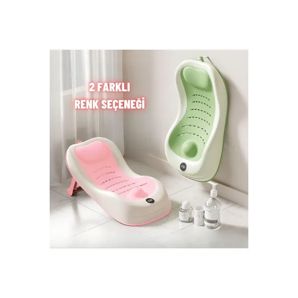 Yenidoğan Bebek Katlanabilir Termometreli Besleme ve Yıkama Banyo Oturağı Alt Değiştirme Sehpası