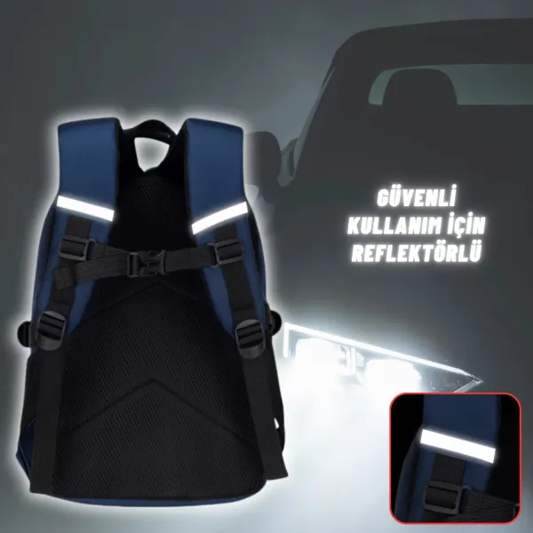 Erkek Çocuk İlkokul Anaokul Sırt Çantası Çok Bölmeli Ergonomik Yeni Nesil Tasarım Sırt Çantası
