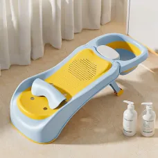 Bebek Banyo Yatağı ve Oturak Yeni Doğan Uyumlu Katlanır Küvet Aparatı Alt Değiştirme ve Mama Sehpası
