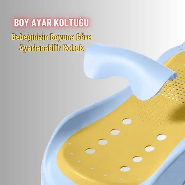 Bebek Banyo Yatağı ve Oturak Yeni Doğan Uyumlu Katlanır Küvet Aparatı Alt Değiştirme ve Mama Sehpası
