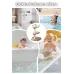 Portatif Bebek Duş Standı Ayarlanabilir Konforlu ve Güvenli Banyo Desteği ve Banyo Oturak