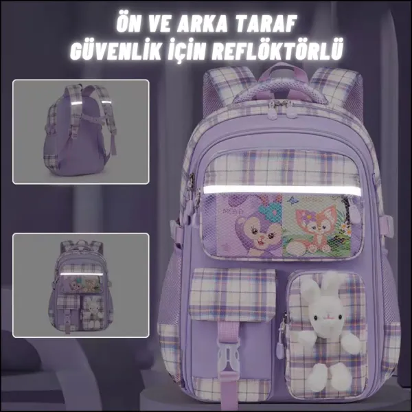 Çocuk Okul Sırt Çantası Ergonomik Özel Tasarım Çok Bölmeli Yeni Nesil Okul Çantası
