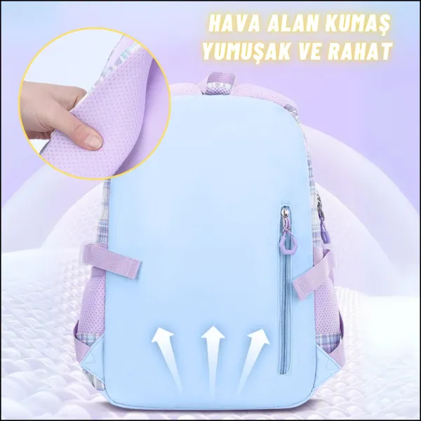 Çocuk Okul Sırt Çantası Ergonomik Özel Tasarım Çok Bölmeli Yeni Nesil Okul Çantası