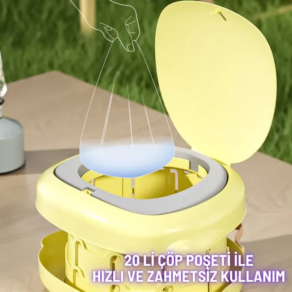 Katlanabilir Bebek Tuvaleti Taşınabilir Çocuk Lazımlık Tuvalet Eğitici Hijyenik Seyahat İçin Uygun