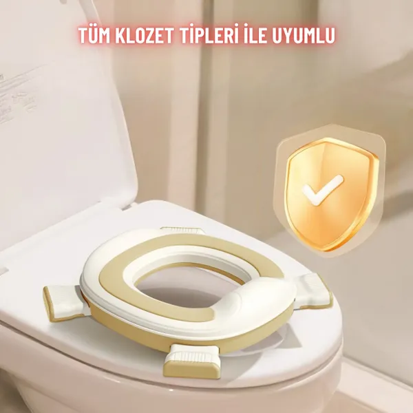 Taşınabilir Lazımlık Çocuk Katlanır Klozet Adaptörü Seyahat Kamp Çocuk Araba Portatif Lazımlık