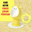 Erkek Çocuk 1-6 Yaş Tuvalet Eğitimi Eğlenceli Duvar Askılı Pisuvar Sarı
