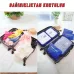 Valiz Seyahat Çanta Düzenleyici 6 Parça Seyahat Bavul Düzenleyici Organizer Set