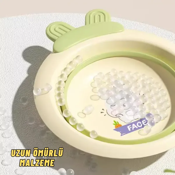 Katlabilir Yenidoğan Bebek ve Çocuk Banyo Yıkama Kovası