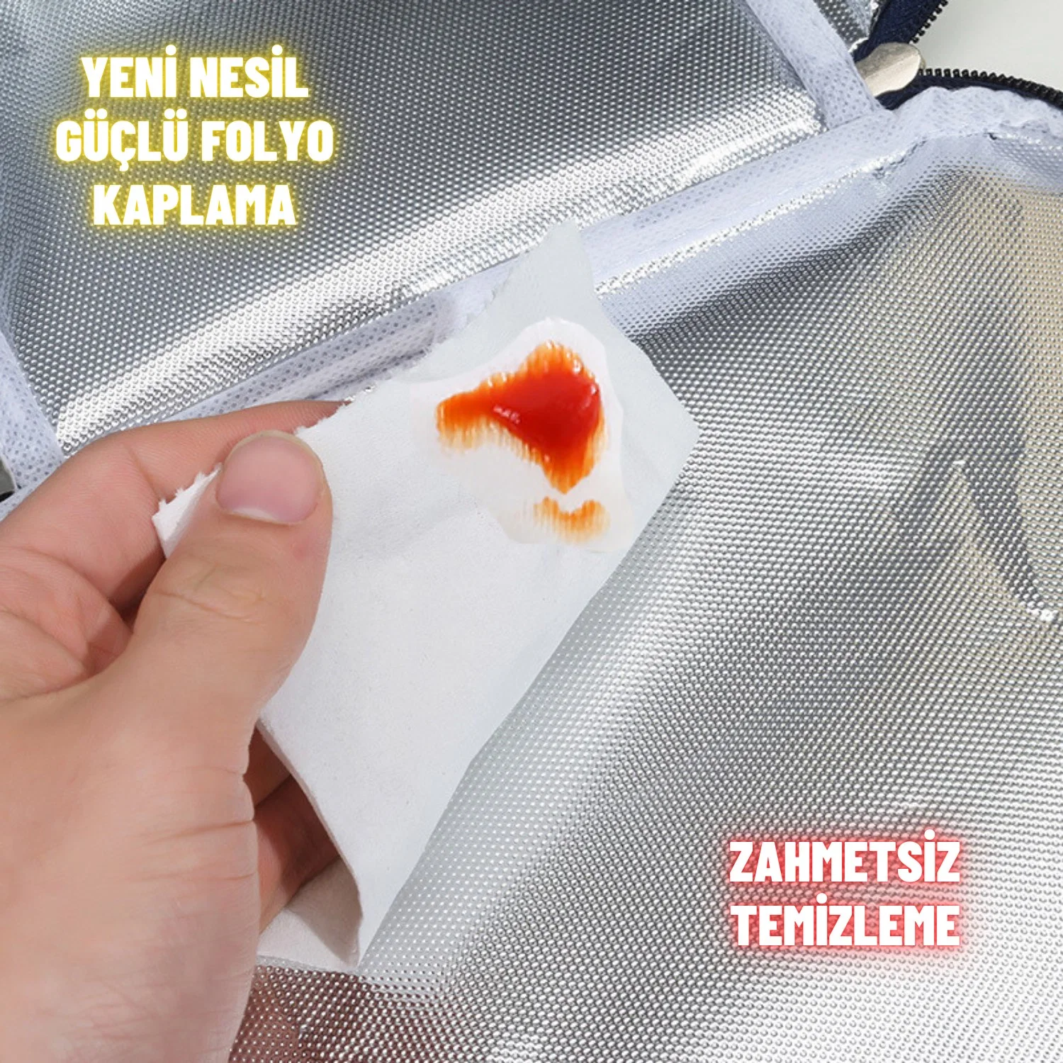 Piknik Çantası Sıcak Soğuk Isı Tutucu Yemek Taşıma, Beslenme ve, Günlük İş Yeri ve Seyahat Yemek Çantası - görsel 5