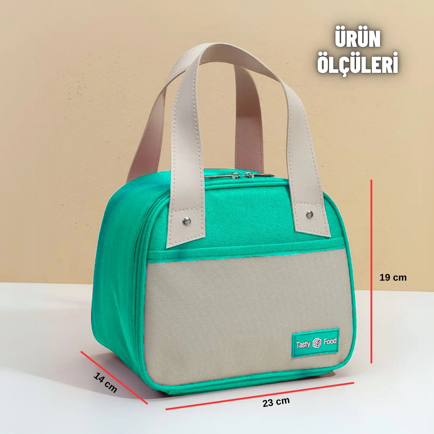 Piknik Çantası Sıcak Soğuk Isı Tutucu Yemek Taşıma, Beslenme ve, Günlük İş Yeri ve Seyahat Yemek Çantası - görsel 8
