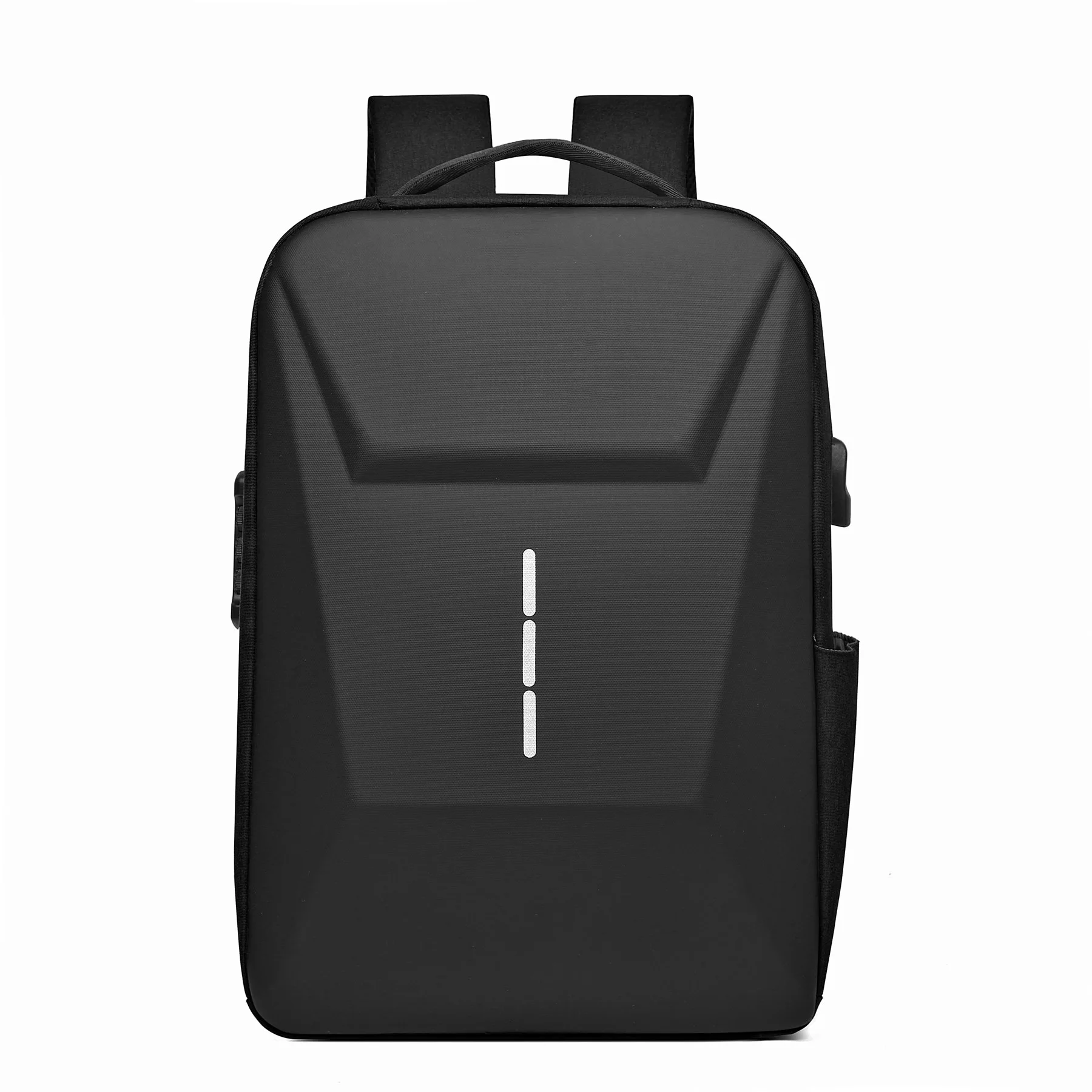 Laptop Sırt Çantası Usb Şarj Girişli Fermuar Kilitli Notebook Ipad ve Günlük Eşya Taşıma Çantası SİYAH - görsel 2