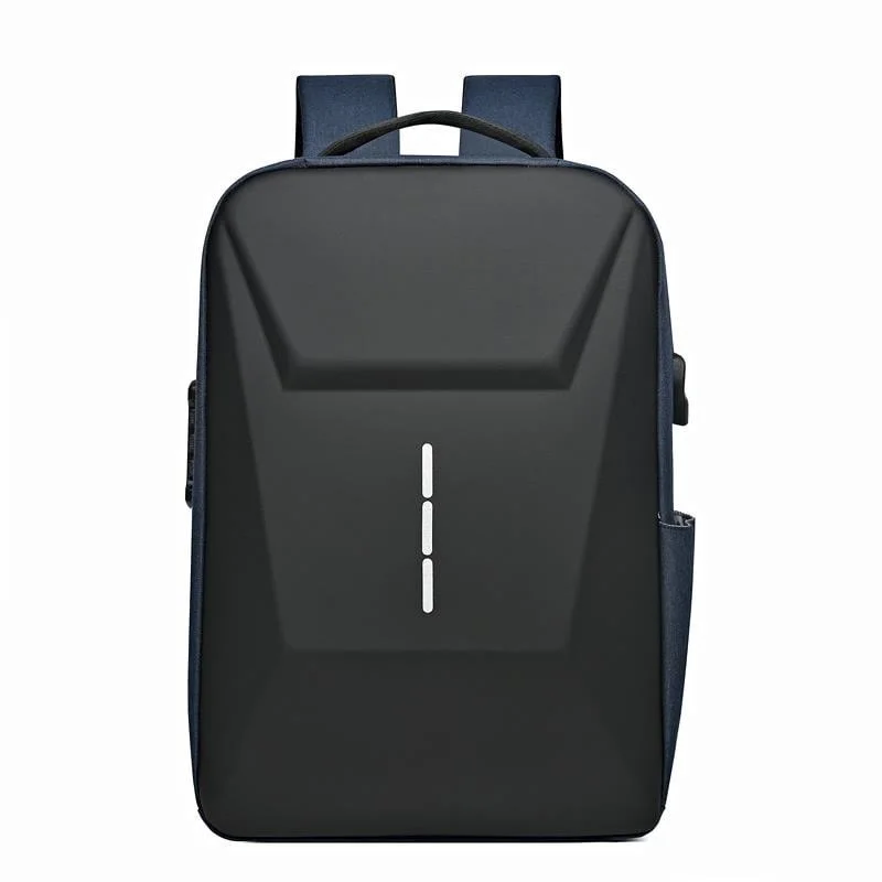 Laptop Sırt Çantası Usb Şarj Girişli Fermuar Kilitli Notebook Ipad ve Günlük Eşya Taşıma Çantası MAVİ - görsel 2