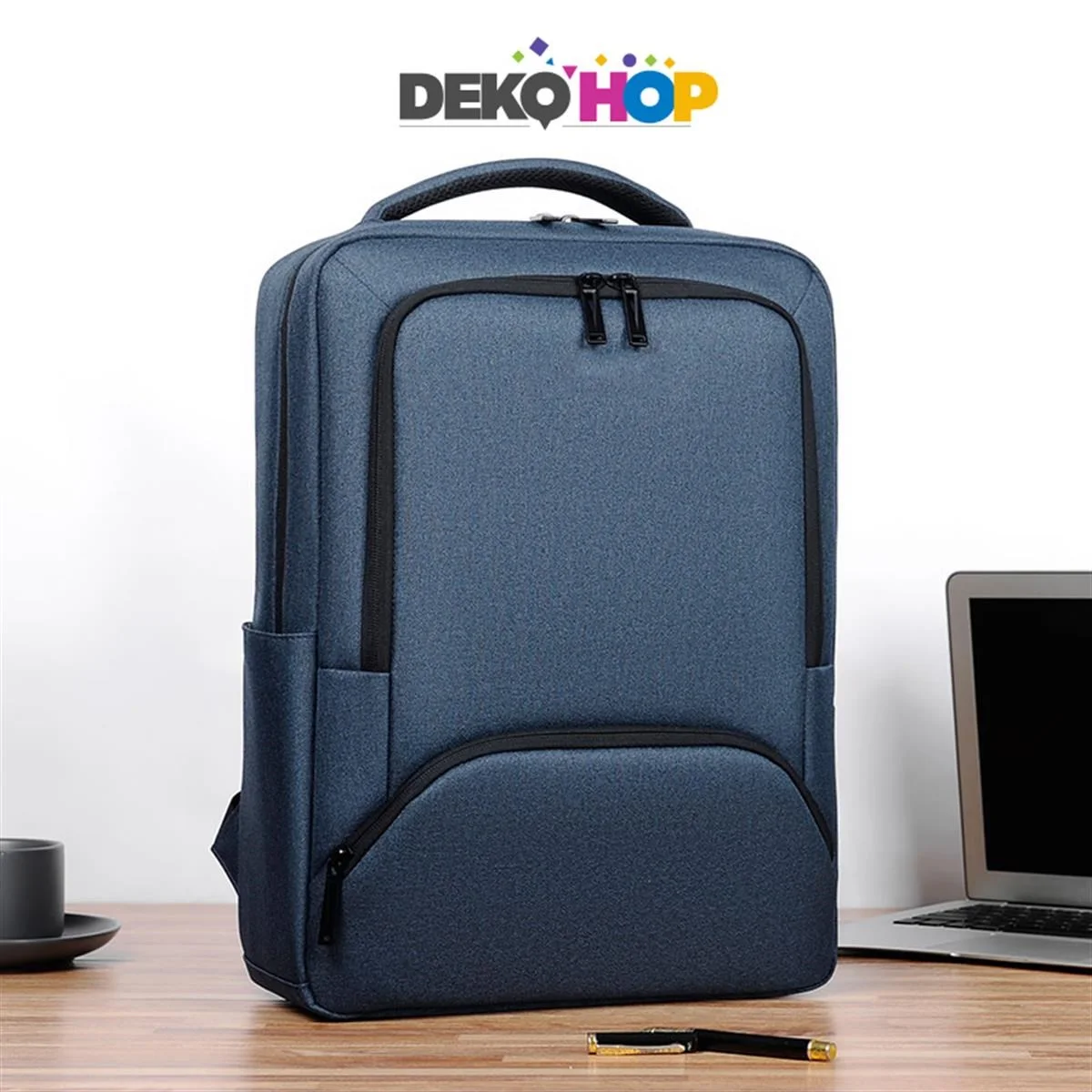Laptop Sırt Çantası Yeni Nesil Usb Girişli Notebook Ipad ve Günlük Eşya Taşıma Çantası MAVİ