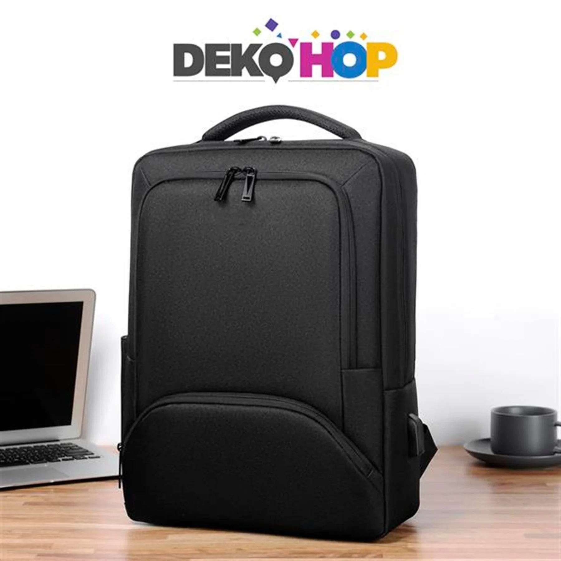 Laptop Sırt Çantası Yeni Nesil Usb Girişli Notebook Ipad ve Günlük Eşya Taşıma Çantası SİYAH