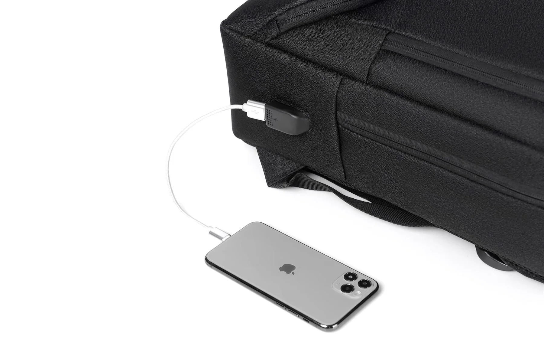 Laptop Sırt Çantası Yeni Nesil Usb Girişli Notebook Ipad ve Günlük Eşya Taşıma Çantası SİYAH - görsel 6