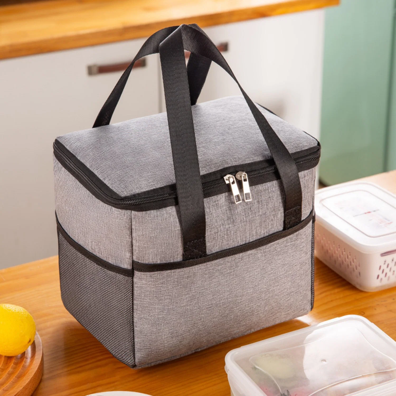 Yemek Taşıma Ve Piknik Çantası 10 Litre Isı Yalıtımlı Sıcak Soğuk Beslenme Taşıma Çantası