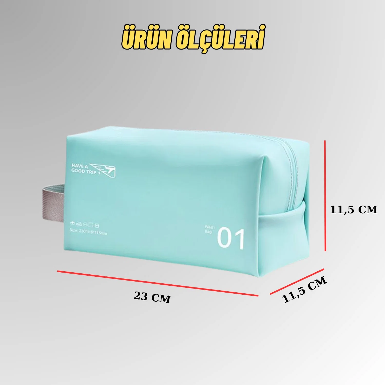 Makyaj Malzemesi Sıvı Dayanıklı Pvc Seyahat Plaj Havuz Fitness Kozmetik Taşıma Çantası - görsel 2