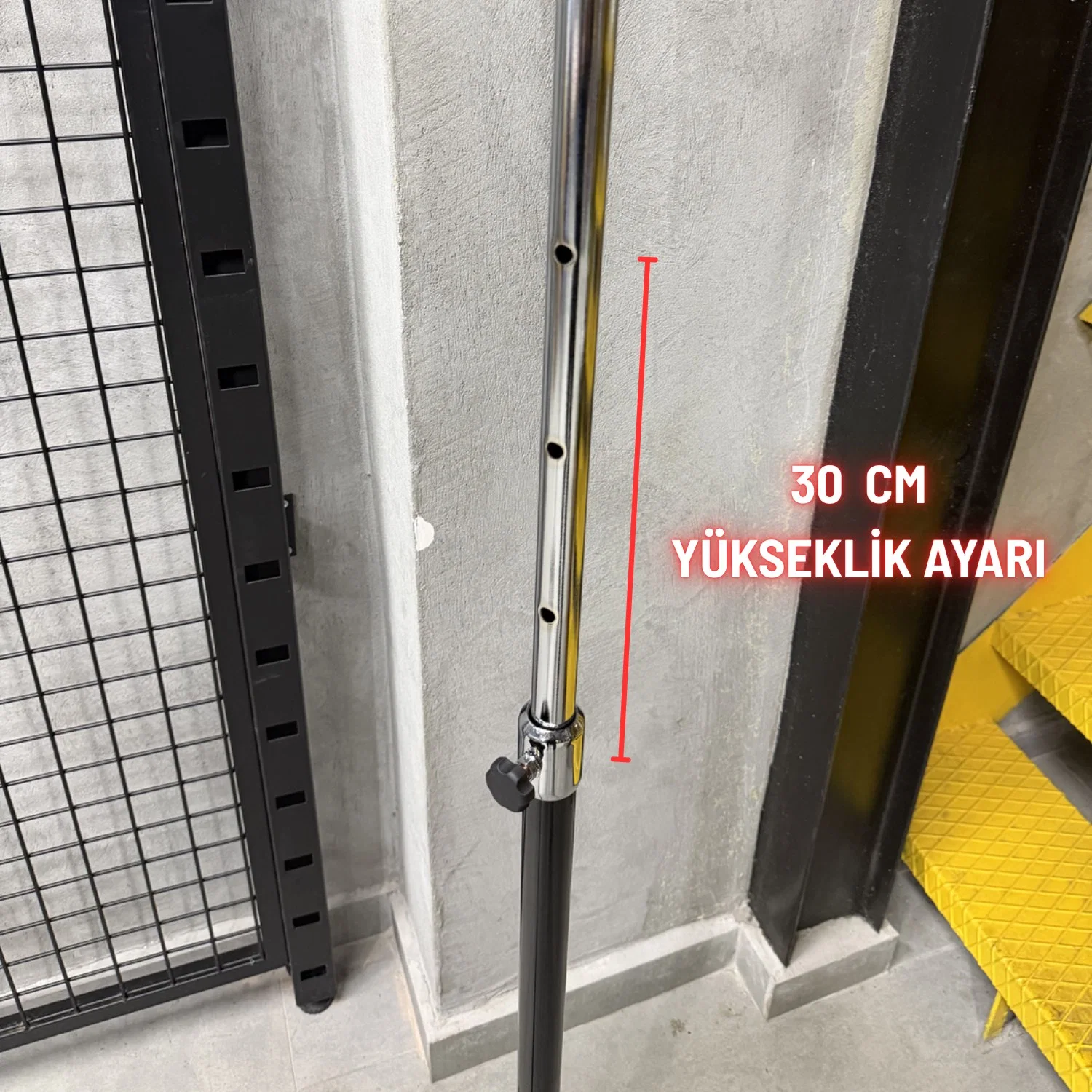 Lüx Elbise Askısı Paslanmaz Çelik Konfeksiyon Tekerlekli Mağaza Tipi Askılık Kıyafet Stand - görsel 6
