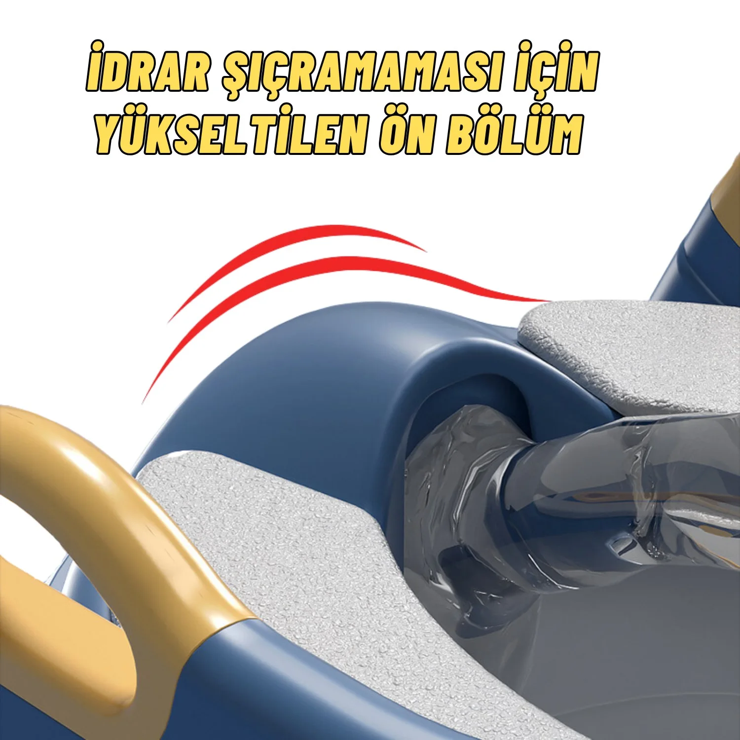 Çocuk Merdivenli Klozet Adaptörü Yükseklik Ayarlı Pratik Tuvalet Eğitici Klozet Oturak Mavi - görsel 7
