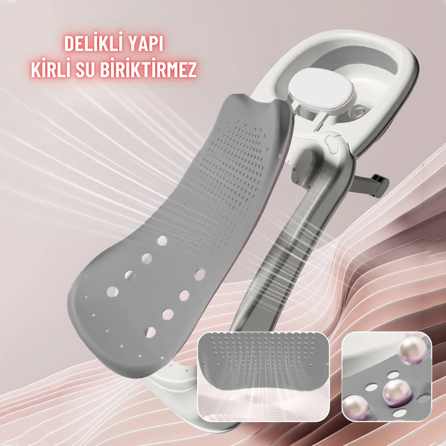 Bebek Banyo Yatağı ve Oturak Yeni Doğan Uyumlu Katlanır Küvet Aparatı Alt Değiştirme ve Mama Sehpası - görsel 8