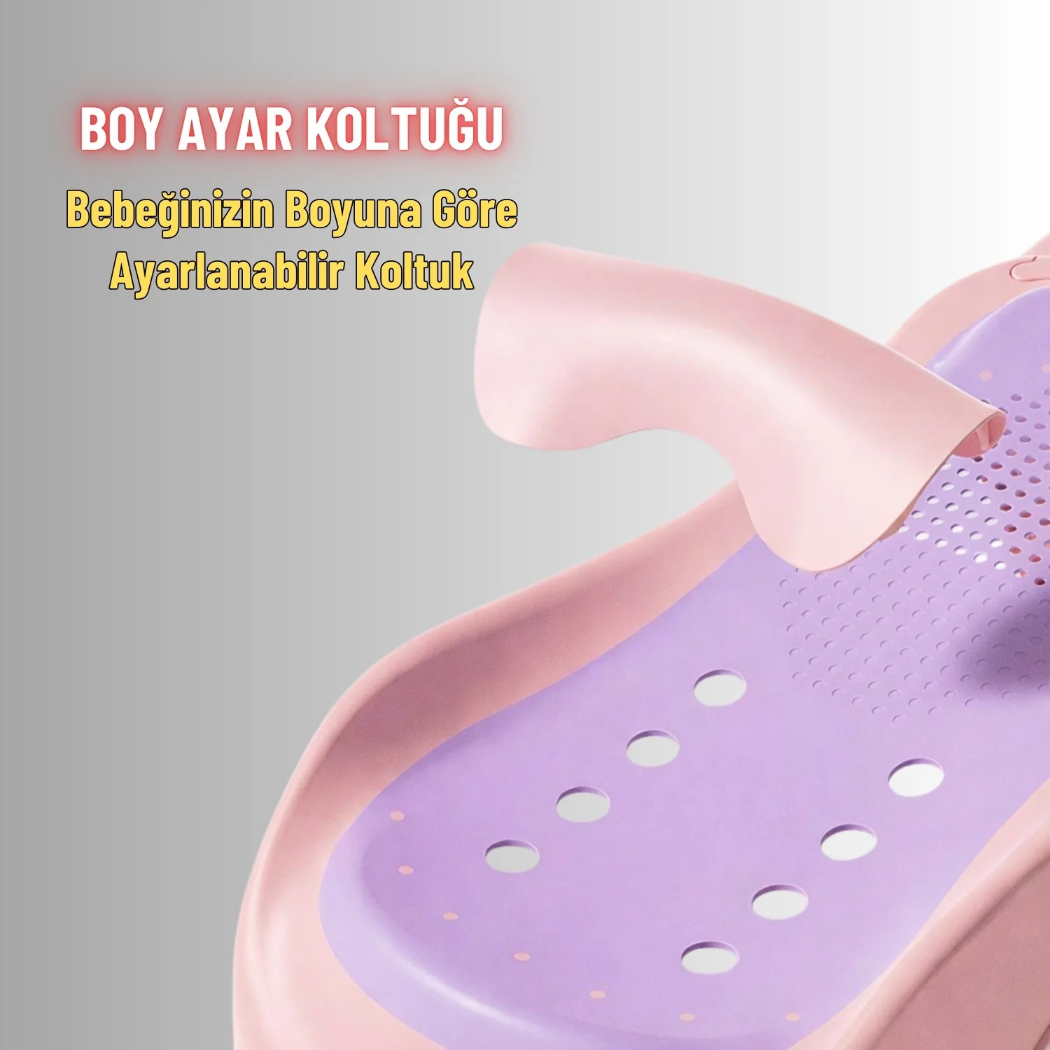 Bebek Banyo Yatağı ve Oturak Yeni Doğan Uyumlu Katlanır Küvet Aparatı Alt Değiştirme ve Mama Sehpası - görsel 7