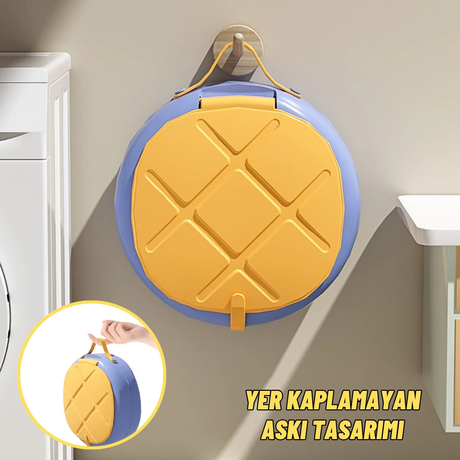 Tuvalet Eğitici Katlanabilir Taşınabilir Çocuk Lazımlık Portatif Seyahat Bebek Tuvaleti - görsel 4
