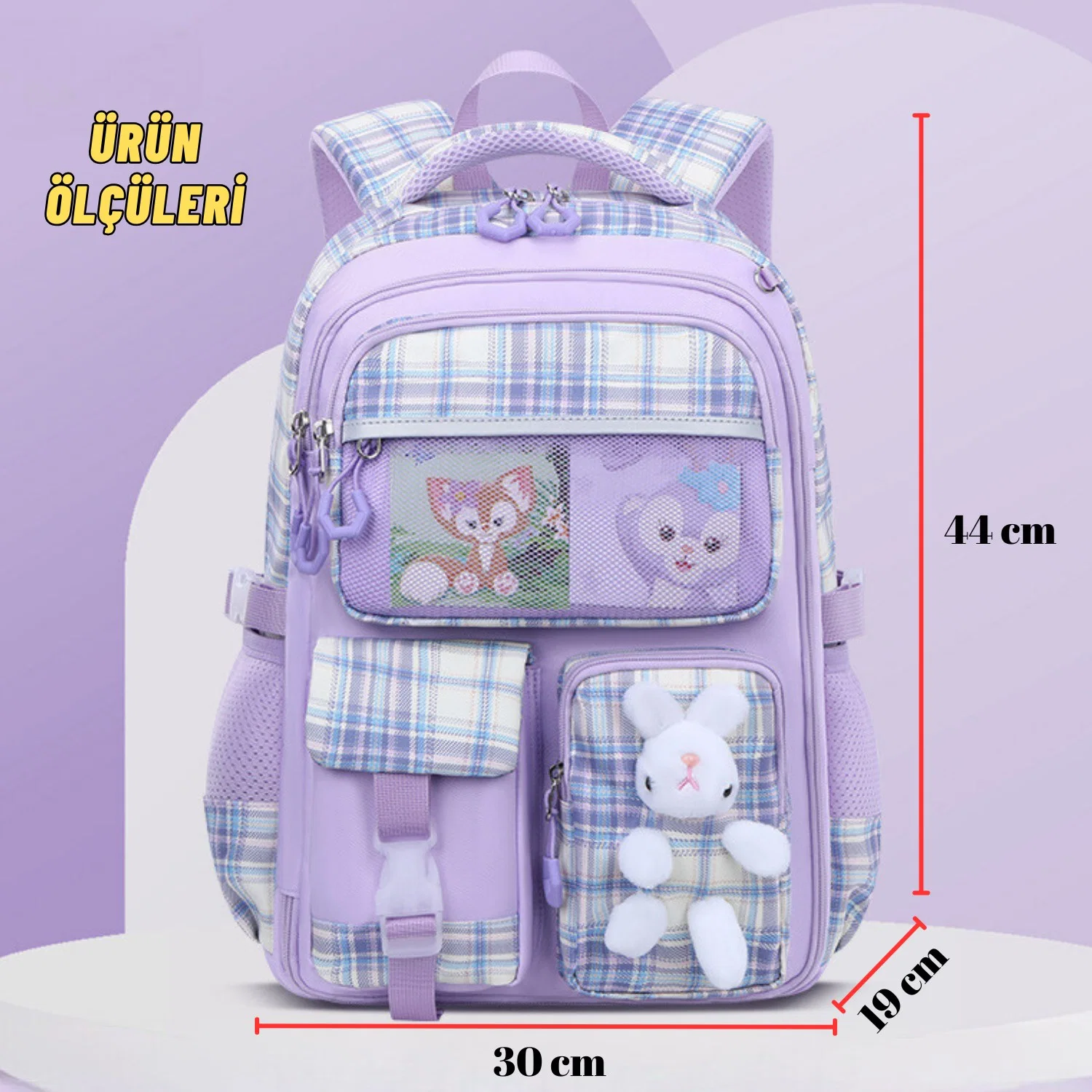 Çocuk Okul Sırt Çantası Ergonomik Özel Tasarım Çok Bölmeli Yeni Nesil Okul Çantası - görsel 3
