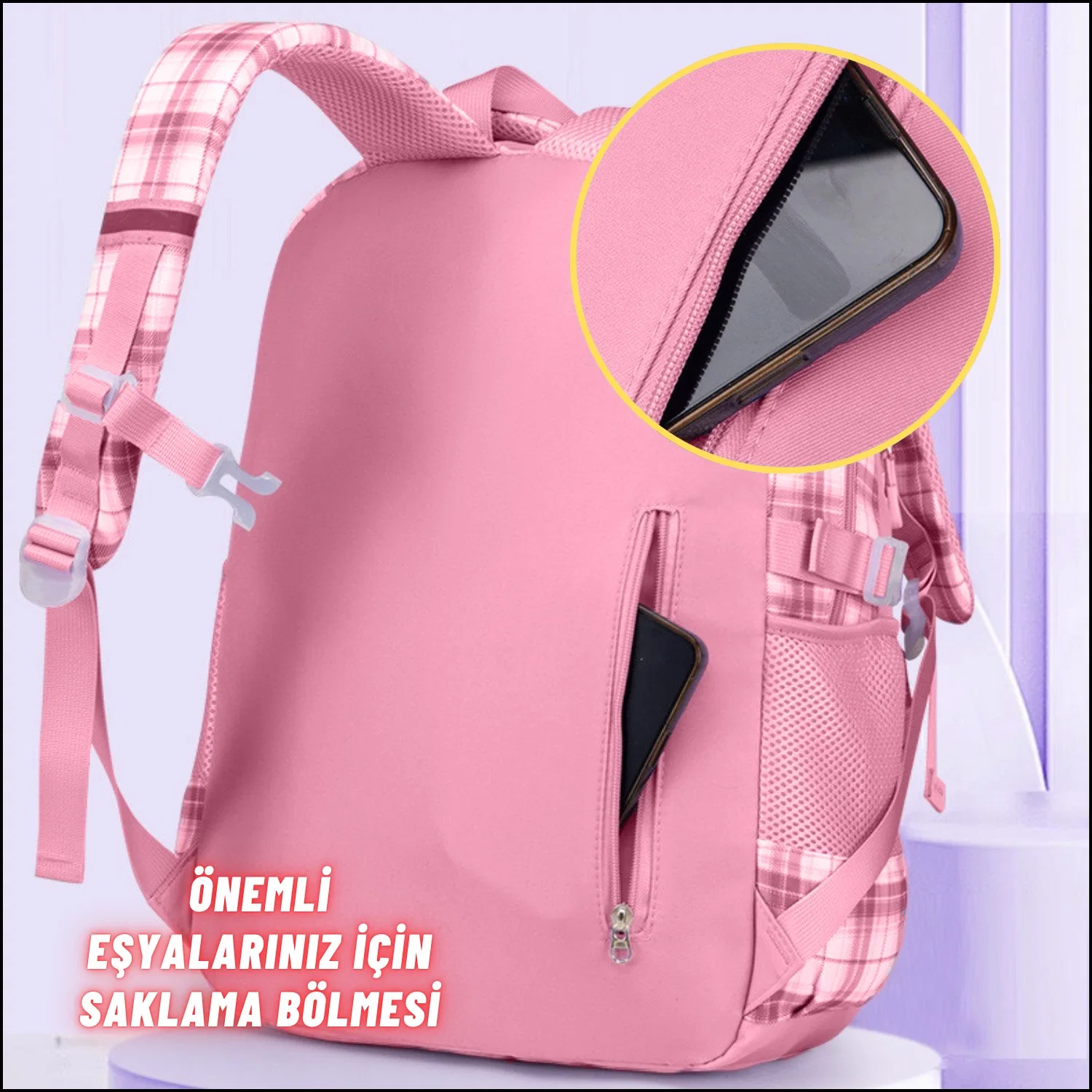 Çocuk Okul Sırt Çantası Ergonomik Özel Tasarım Çok Bölmeli Yeni Nesil Okul Çantası - görsel 4