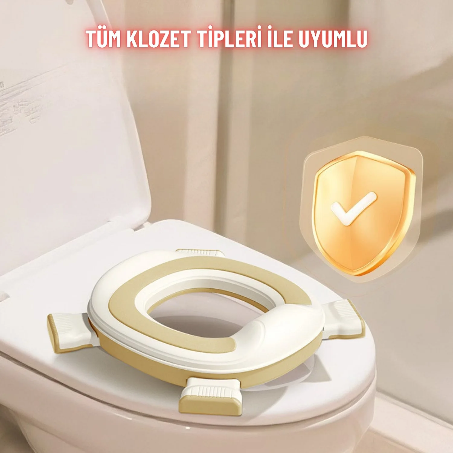 Taşınabilir Lazımlık Çocuk Katlanır Klozet Adaptörü Seyahat Kamp Çocuk Araba Portatif Lazımlık - görsel 3