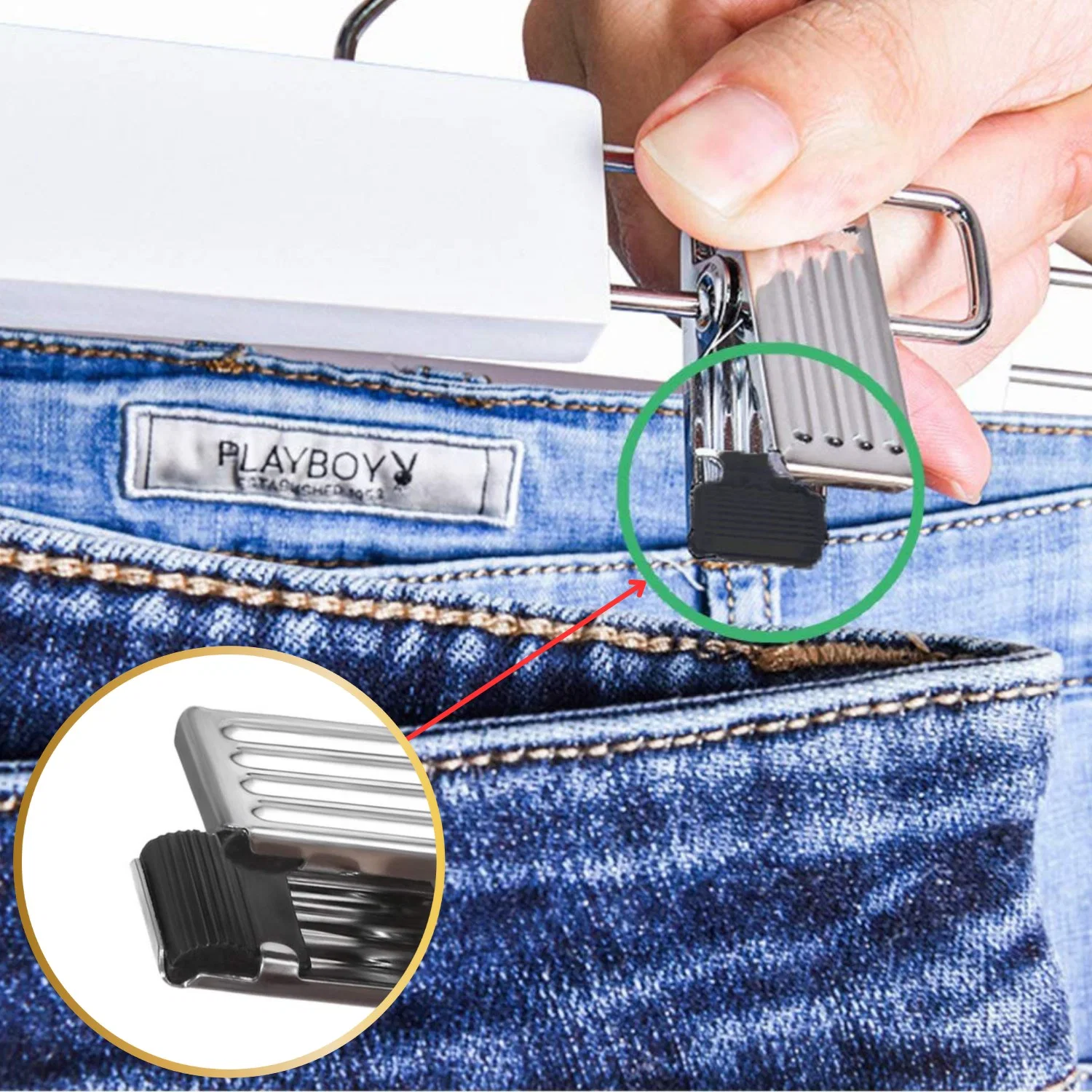 Ahşap Etek Pantolon Askısı Mandallı Lüks Elbise Askılık Vernikli Renk 10/50/100 Adet - görsel 8