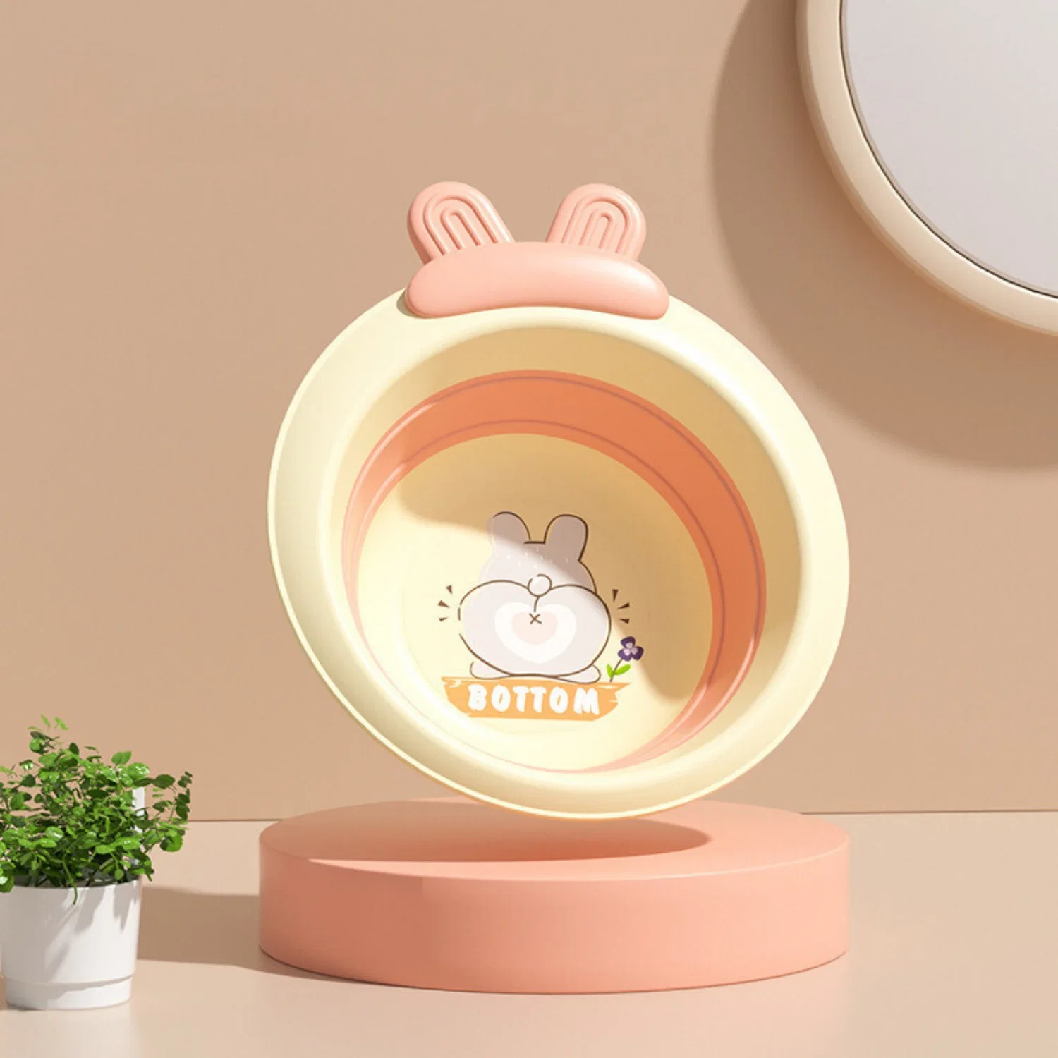 Katlabilir Yenidoğan Bebek ve Çocuk Banyo Yıkama Kovası