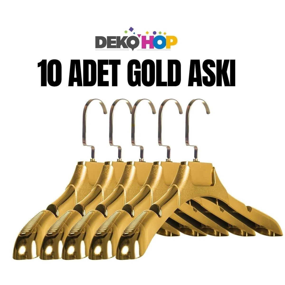 Bayan Ceket Gömlek Askısı GOLD Renk 10 ADET 38 Cm Genişlik
