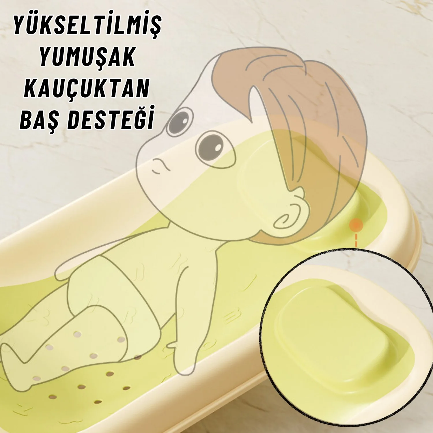 Katlanabilir Silikon Bebek Besleme ve Yıkama Banyo Oturağı Alt Değiştirme Sehpası Yeşil - görsel 2